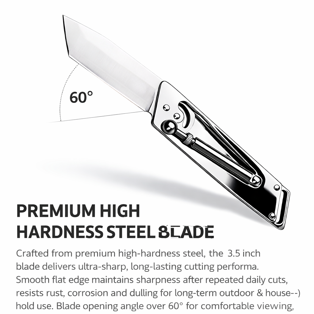 VGMAX All Stainless Steel Folding Pocket Knife