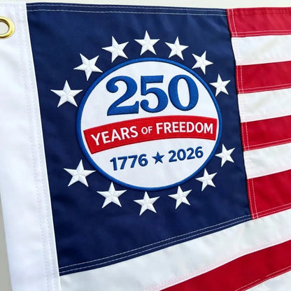 🇺🇸 1776–2026🔥250th Anniversary USA Commemorative Flag (3x5 Ft),Double-Sided Embroidered