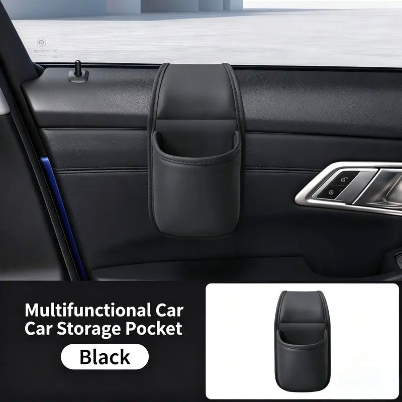 🚗 Multifunctional Car Leather Storage Pocket | Say Goodbye to Clutter! ✨