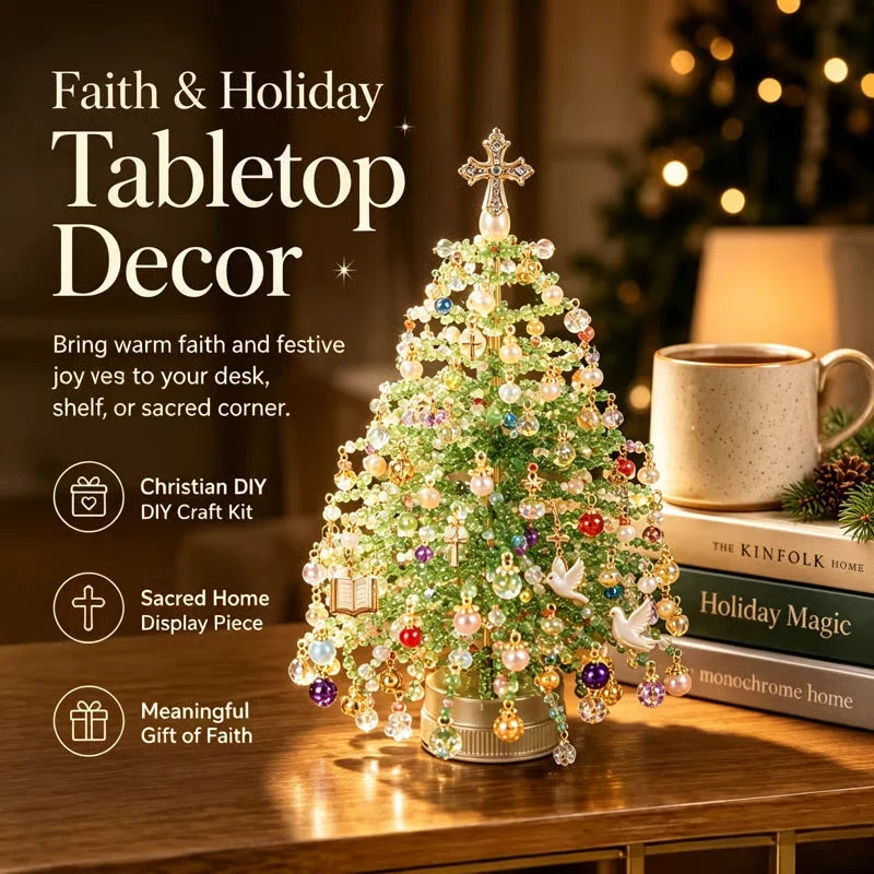 🤶🏼🎅DIY Beaded Christmas Tree Kit – 🎄Create Your Own Sparkling Holiday Decoration