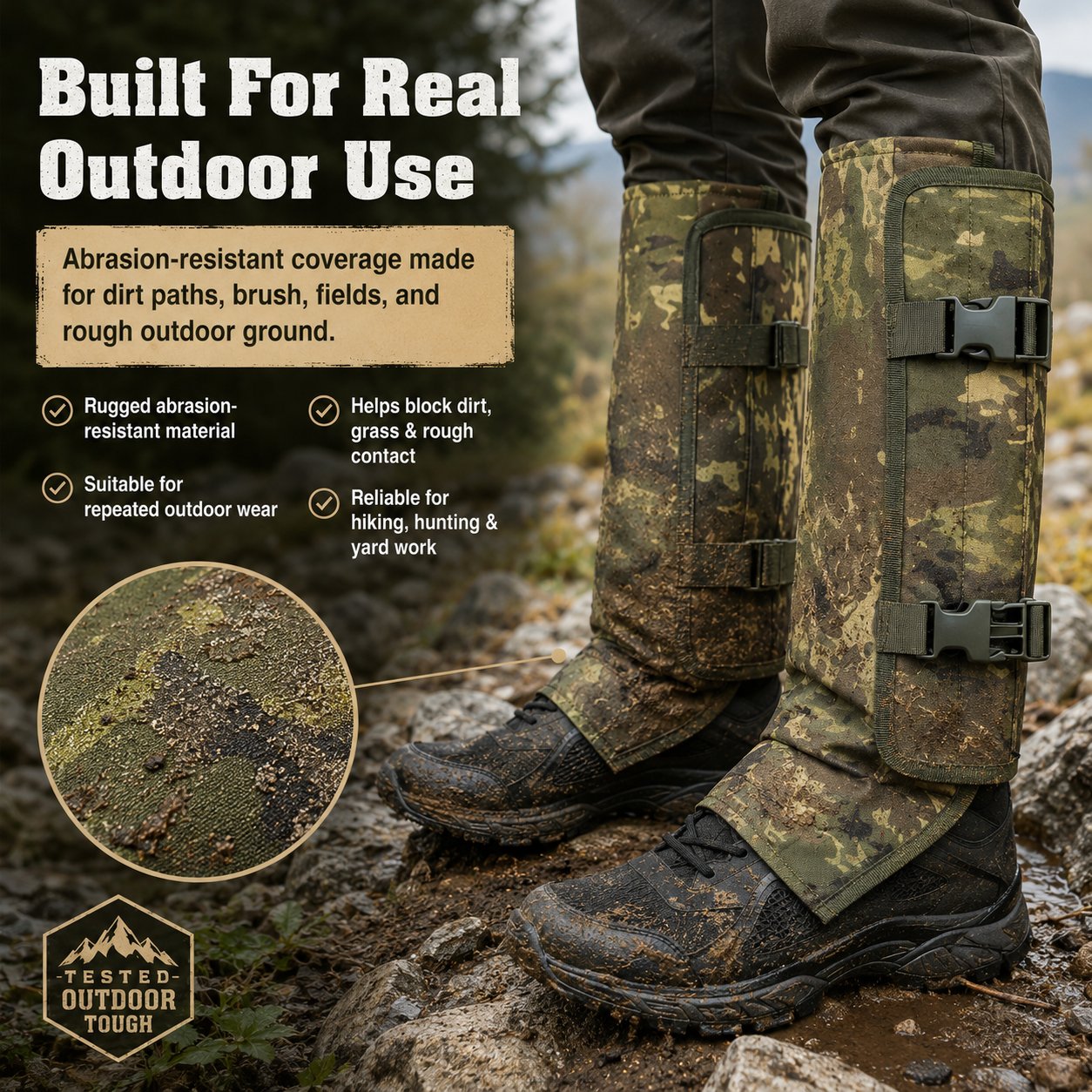 🔥Snake-Resistant Outdoor Leg Gaiters