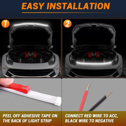 🔥Hot Sale Promotion 49% OFF🎁✨ High Brightness Automotive Hood Gap LED Strip