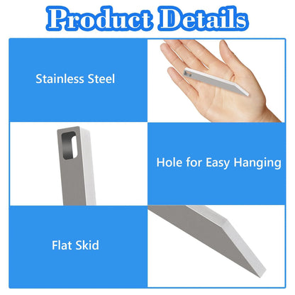 Heavy Duty Keychain Prybar EDC Pry Bar for Every Day Carry Small Stainless Steel or Titanium Key Chain Multitool Prybar for Keys