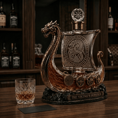 🔥Last Day 49% OFF⚔️ The Viking's Honour - Limited Edition Crystal Whiskey Decanter