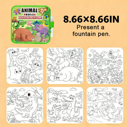 🎨 Toddler Watercolor Coloring & Doodle Book - A Fun, Mess-Free Creative Activity
