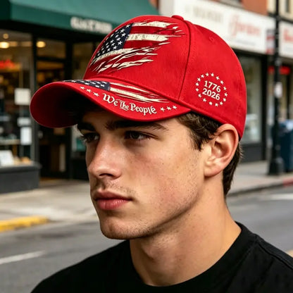 2pcs 250th Anniversary Print Baseball Cap