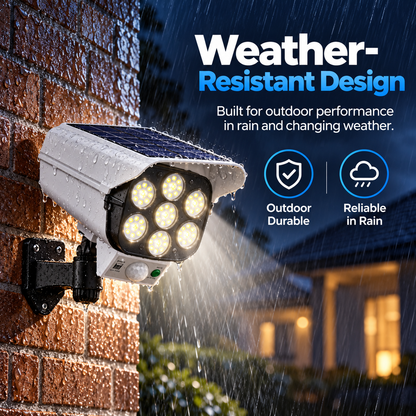 Security Camera-Shaped Motion Sensor Powerful Solar Outdoor Lamp (D35)
