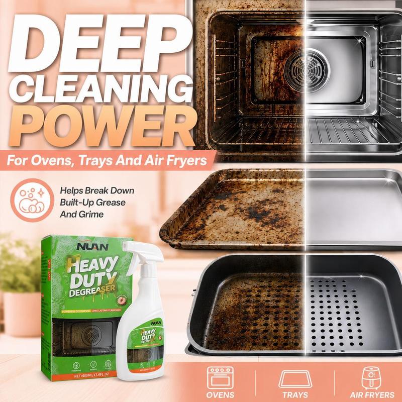 🍑 Peach Foam Blast! 1-Min Heavy Duty Kitchen Degreaser ✨