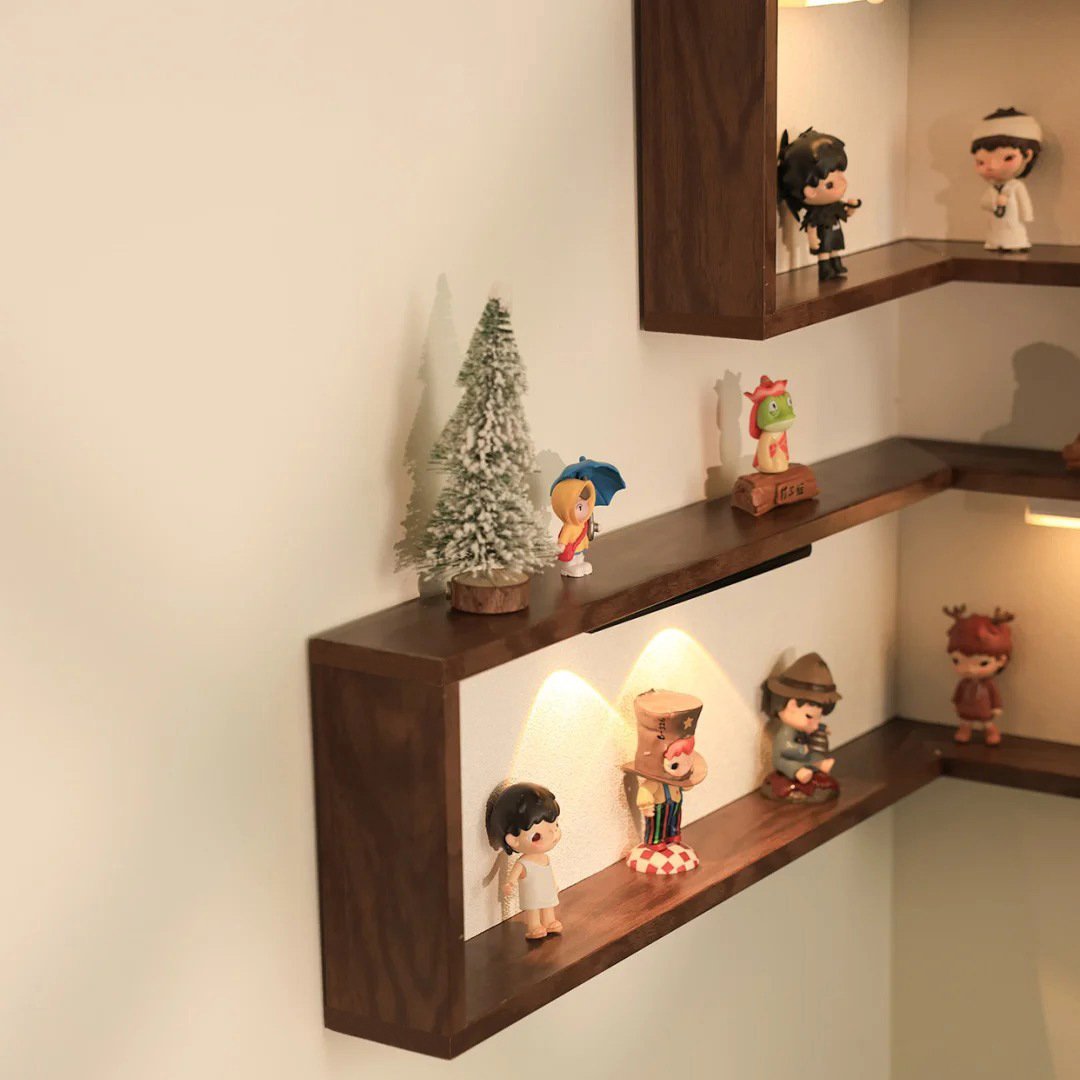 Floating Design Corner Wall Shelf Set📚