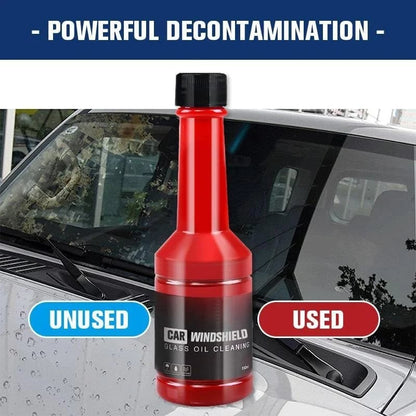🚗 Car Windshield Oil Film Remover – Deep Cleaning Solution for Clearer Glass, Stubborn Water Stains & Road Grime ✨