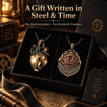 Industrial Mechanical Kinetic Pendant — Living Steampunk Art