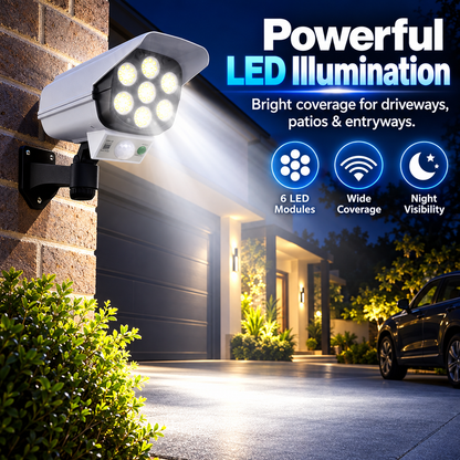 Security Camera-Shaped Motion Sensor Powerful Solar Outdoor Lamp (D35)