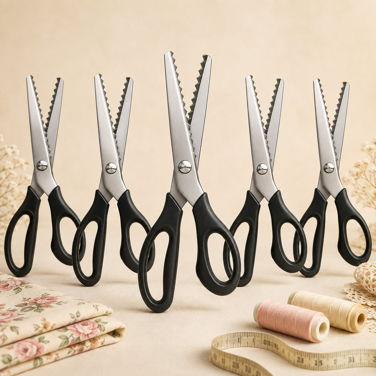 💥 LAST DAY 49% OFF✂️Stainless Steel Zig Zag Pinking Shears