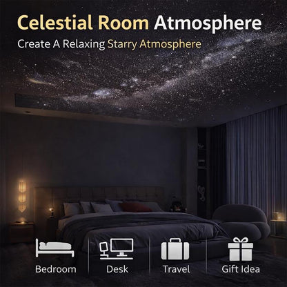 🌌 2-in-1 Galaxy Projector Night Light with 3 Projection Films
