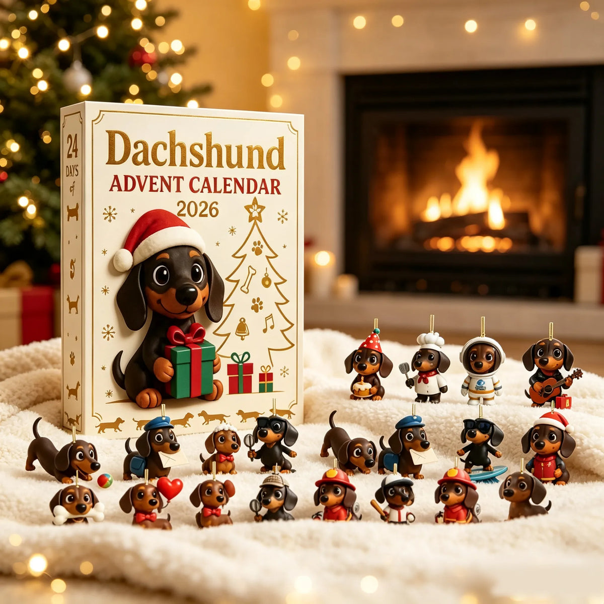 24-Day Dachshund Ornament Advent Calendar (2026 Edition)