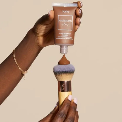 🔥Last Day Discount 49% Off --The Tarte BufferTM Brush - Fluffy, Dome Foundation Brush🖌️