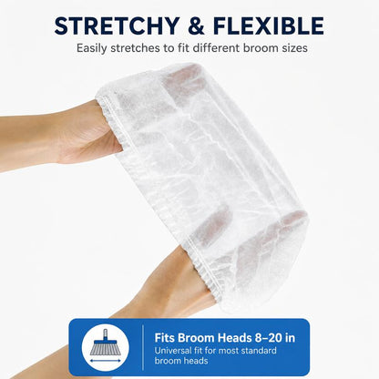 🧹 Disposable Broom Covers – Trap Dust & Hair, Toss the Mess Away🏡