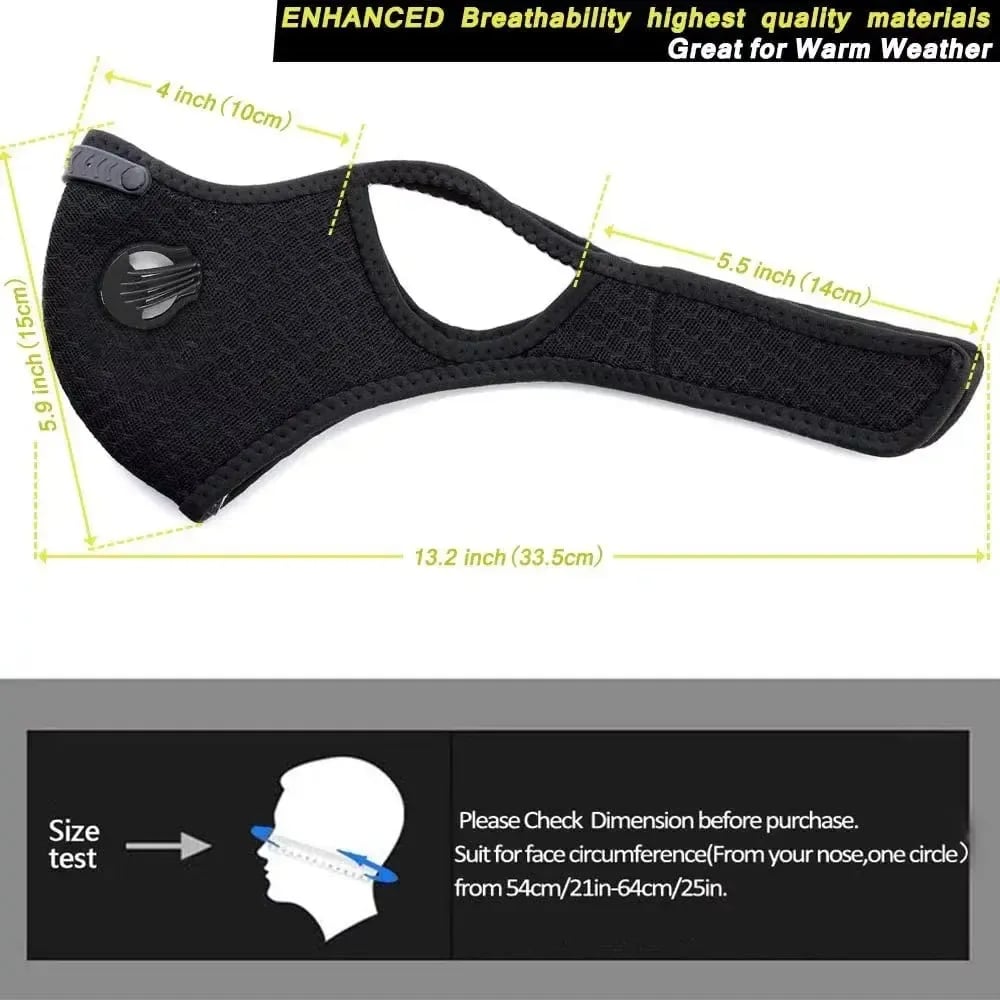 💕Hot sale 30% OFF💖Reusable Carbon Filter Dust Mask – Built for Active Lifestyles