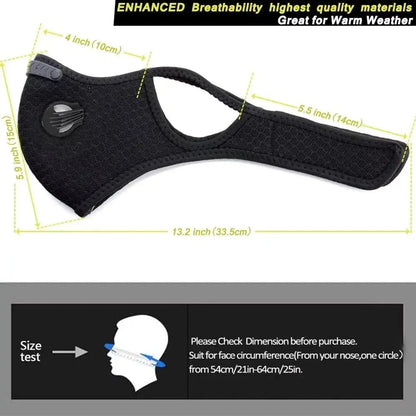 💕Hot sale 30% OFF💖Reusable Carbon Filter Dust Mask – Built for Active Lifestyles
