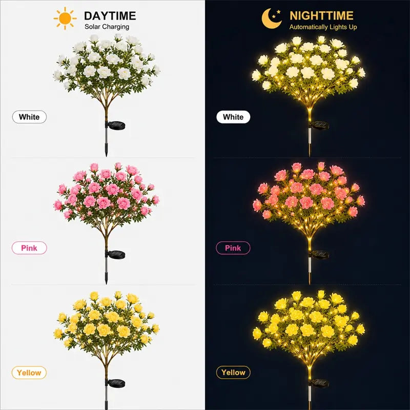 ✨Nature Inspired Floral Solar Garden Pathway Lighting