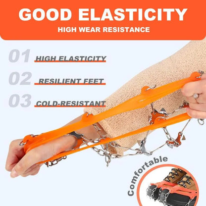 Lightweight Crampons Anti-Slip Traction Snow Grips  Ice Cleats for Shoes and Boots