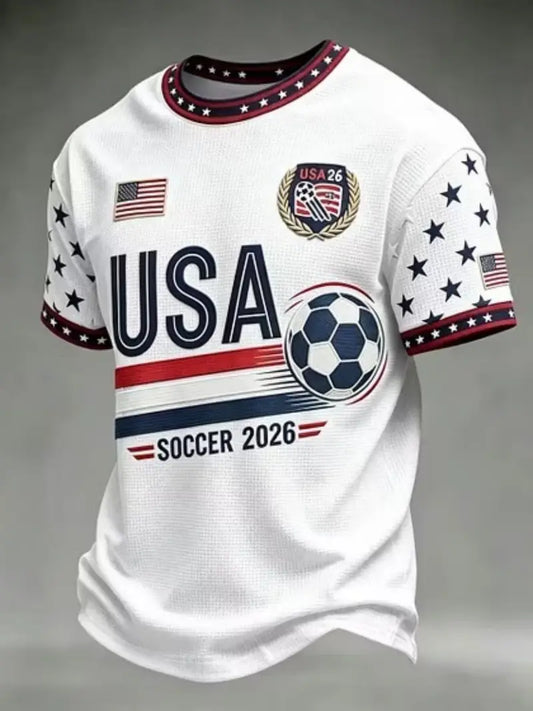 🇺🇸🦅 Men's USA Independence Day 3D Print T-Shirt | Breathable Short Sleeve Casual Summer Tee