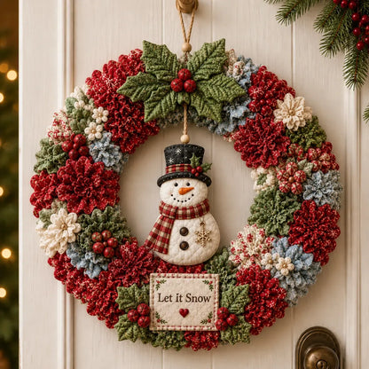 ✨ Make A Christmas Wreath You'll Be Proud To Display 🎄❤️ 3D Fabric Poke DIY Kit With Tutorial & Guide Included