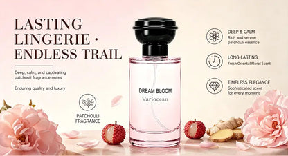 🌸 Dream Bloom Eau de Parfum – Fresh Lychee, Rose & Peony Unisex Fragrance