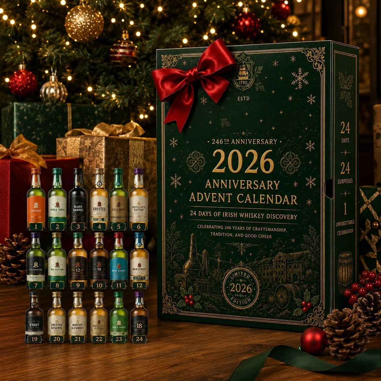 ⏰Limited Stock 50% OFF❄️2026 246th Anniversary Advent Calendar📅24 DAYS OF IRISH WHISKEY DISCOVERY