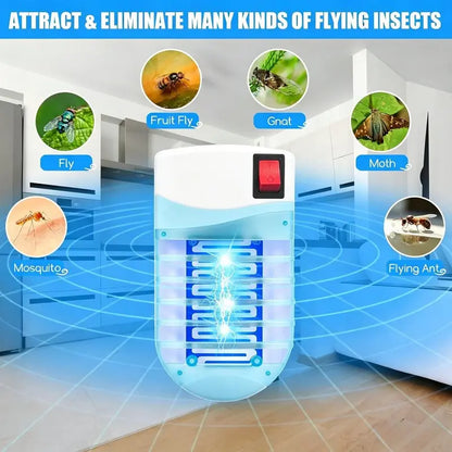 🦟⚡4-Pack Plug-In Blue Light Electronic Bug Zapper