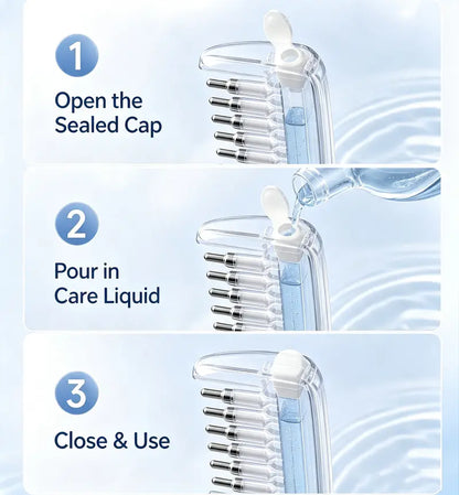 Scalp Liquid Applicator Comb, Refillable Hair Root Oil Massage Comb for Hair Care Treatment