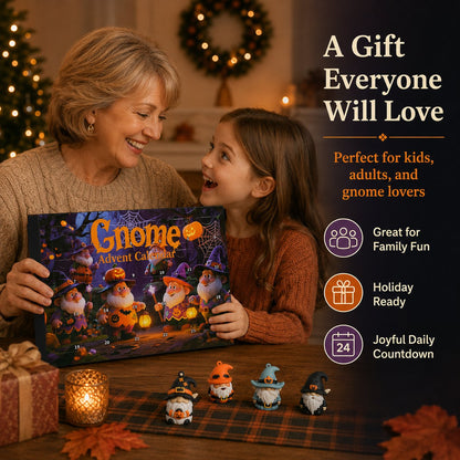 🎃 Hot Sale 50% OFF - 24 Days of Halloween Gnome Surprise Figures Advent Calendar Box