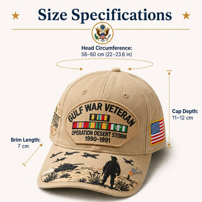 🇺🇸 Last Day Promo: 49% OFF 🎖️ - Gulf War Veteran Tribute Cap