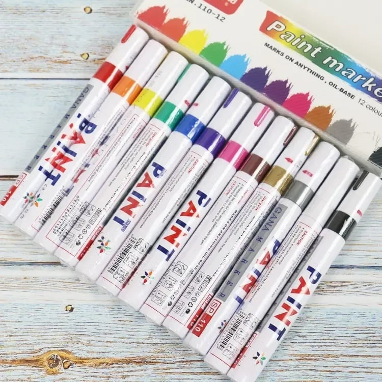 Oil-Based Tire Lettering & DIY Detail Pen Waterproof | Quick-Dry | Permanent