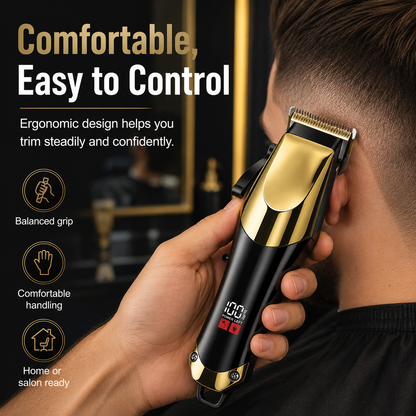 3-Piece Professional Hair Clipper & Trimmer Kit for Men