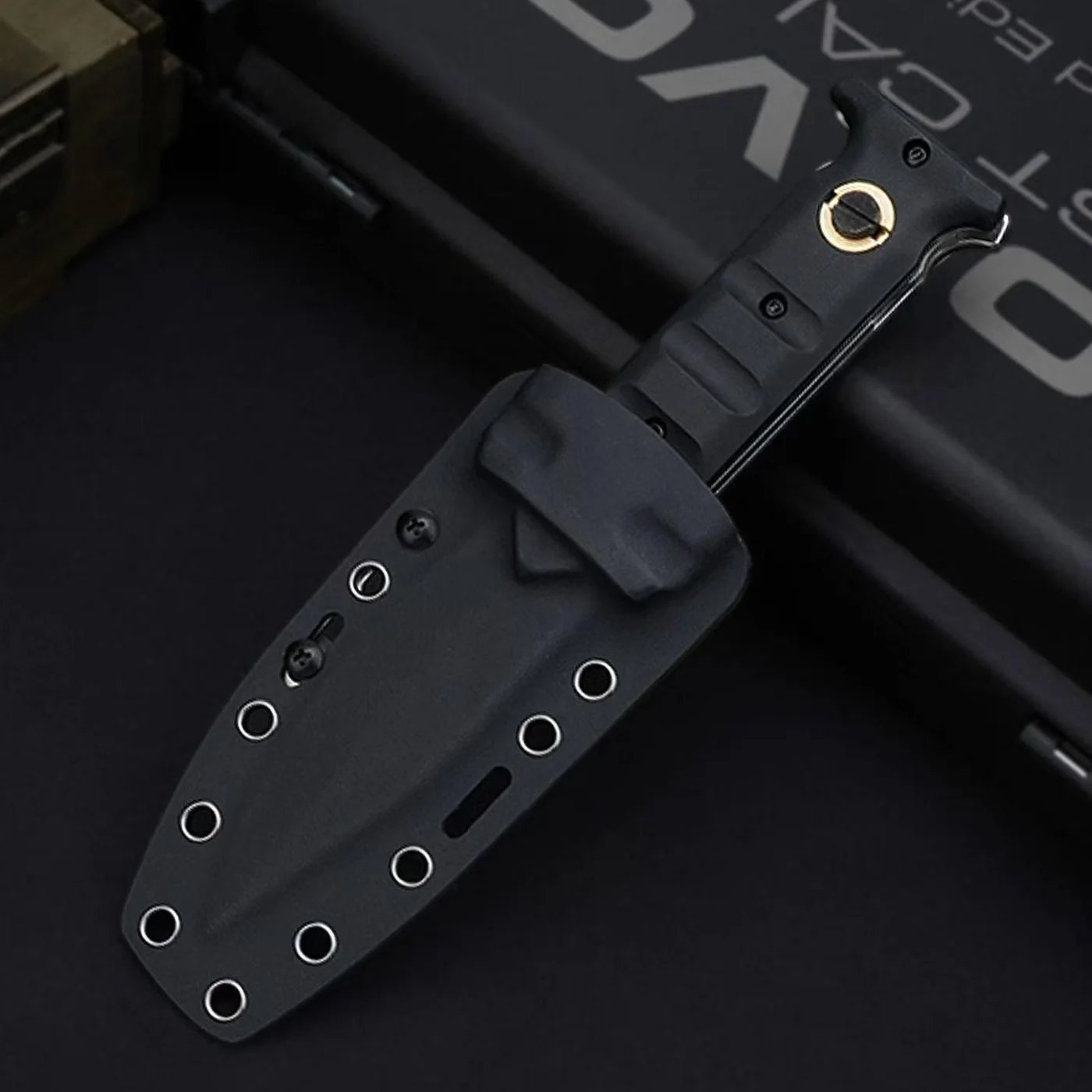 D2 Button Lock Folding Knife