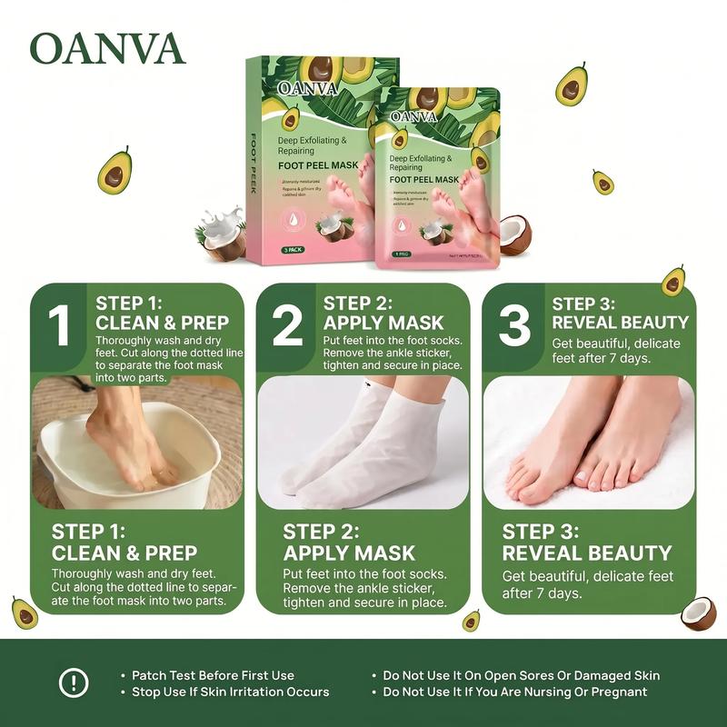 🎉2026 HOT SALE🎉💞50K+ SOLD! 🦶🌿Foot Peel Mask for Dry & Rough Feet | 60‑Minute Nourishing Foot Care 🙌💚