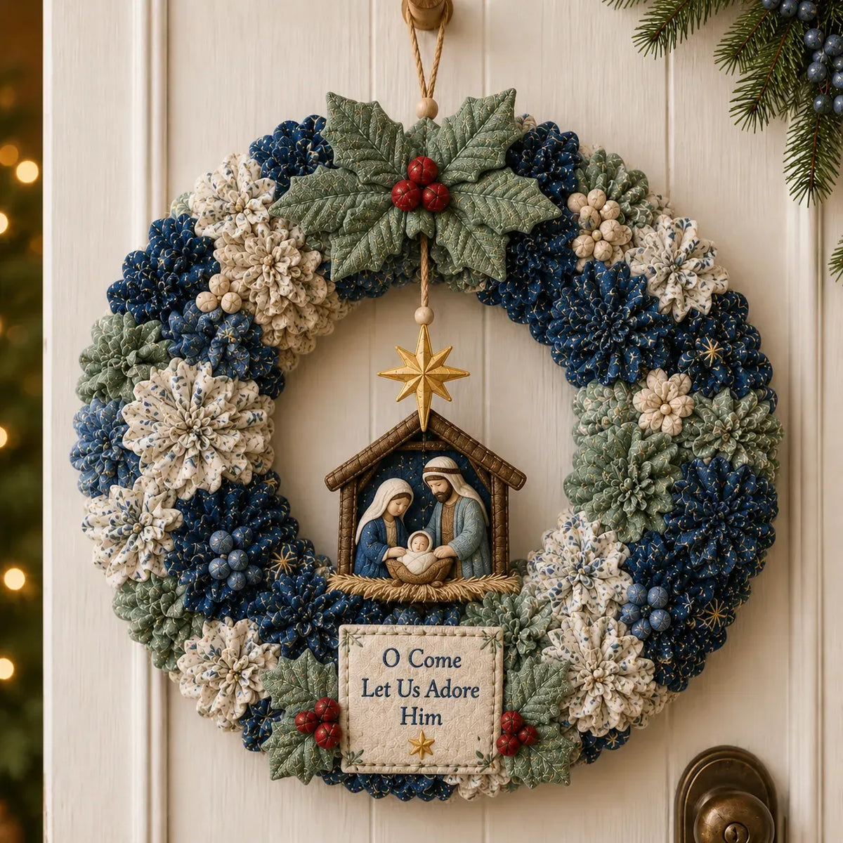 ✨ Make A Christmas Wreath You'll Be Proud To Display 🎄❤️ 3D Fabric Poke DIY Kit With Tutorial & Guide Included