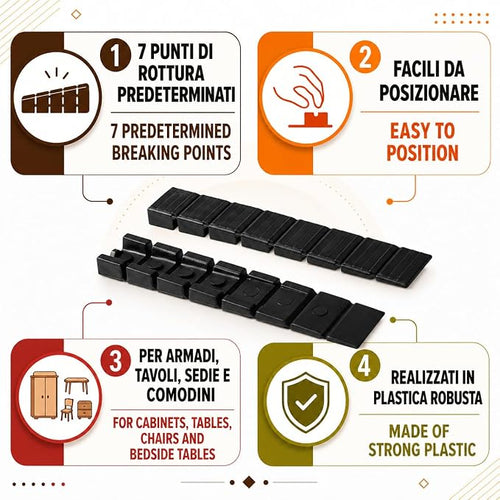 BBQ Grill Leveling Shims — Pack of 2