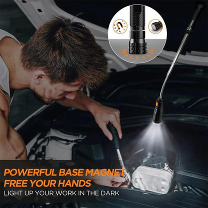 🧲🔦Extendable Magnetic Pickup Tool | LED Telescoping Magnet, Gifts for Men & Car Accessories 💝