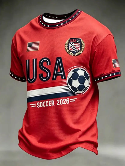 🇺🇸🦅 Men's USA Independence Day 3D Print T-Shirt | Breathable Short Sleeve Casual Summer Tee