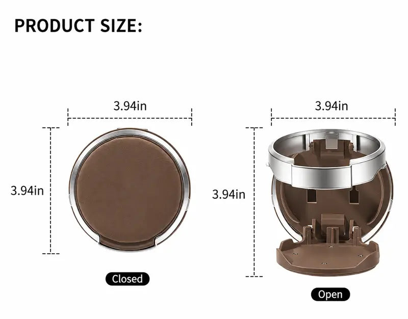Universal Foldable Car Cup Holder with Hook