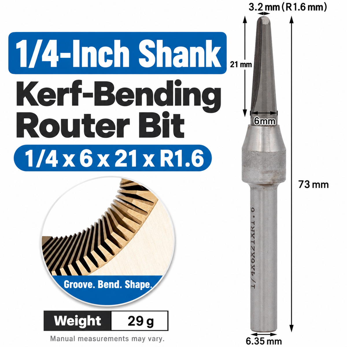Arc-Grooving & Bending Router Bit