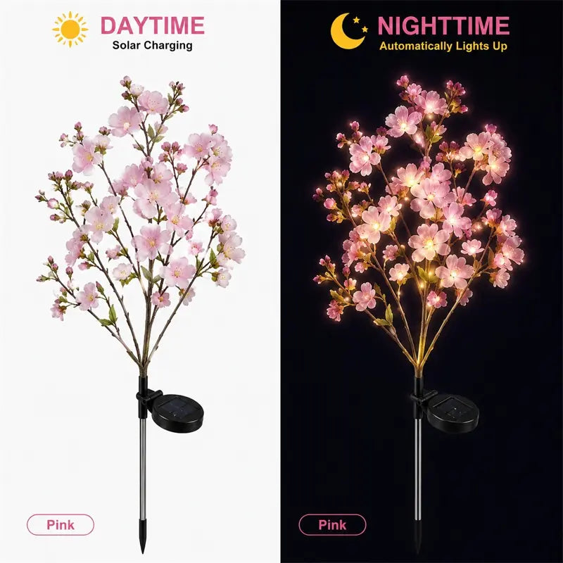 ✨Nature Inspired Floral Solar Garden Pathway Lighting
