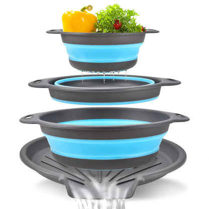 🧺3-Pack Collapsible Colander Set