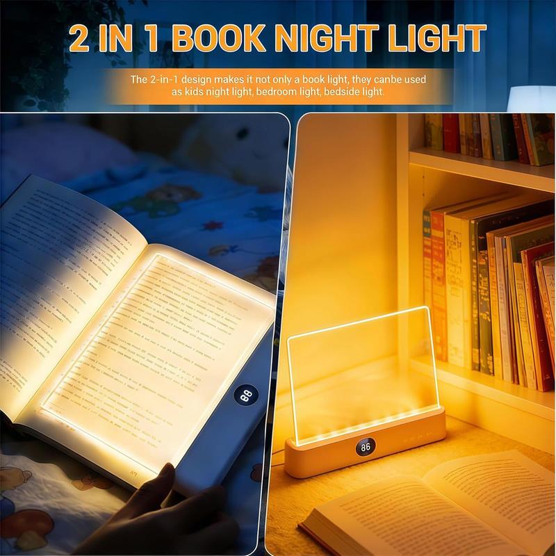 ✨ Smart Wireless Book Light with Timer & Ultra-Thin Design