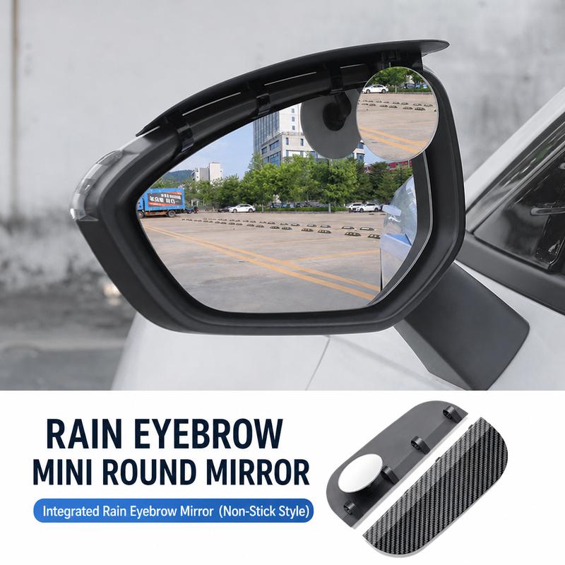 2PCS Car Side Mirror Rain Guards - Carbon Look ABS Visor Covers 🌧️