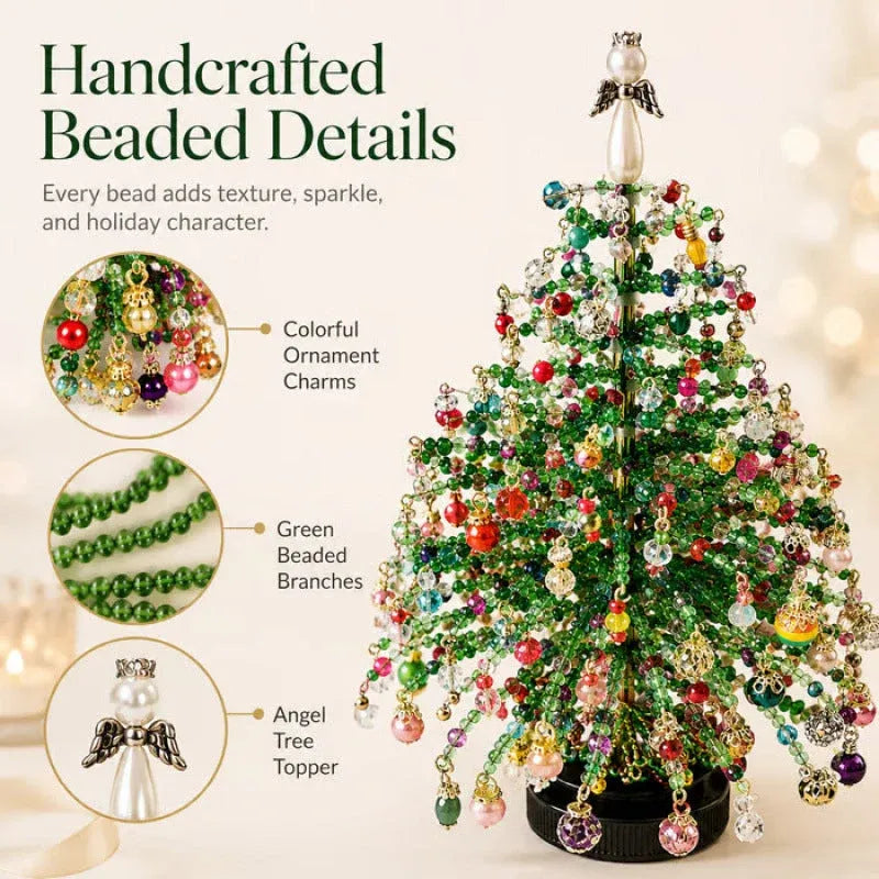 🤶🏼🎅DIY Beaded Christmas Tree Kit – 🎄Create Your Own Sparkling Holiday Decoration