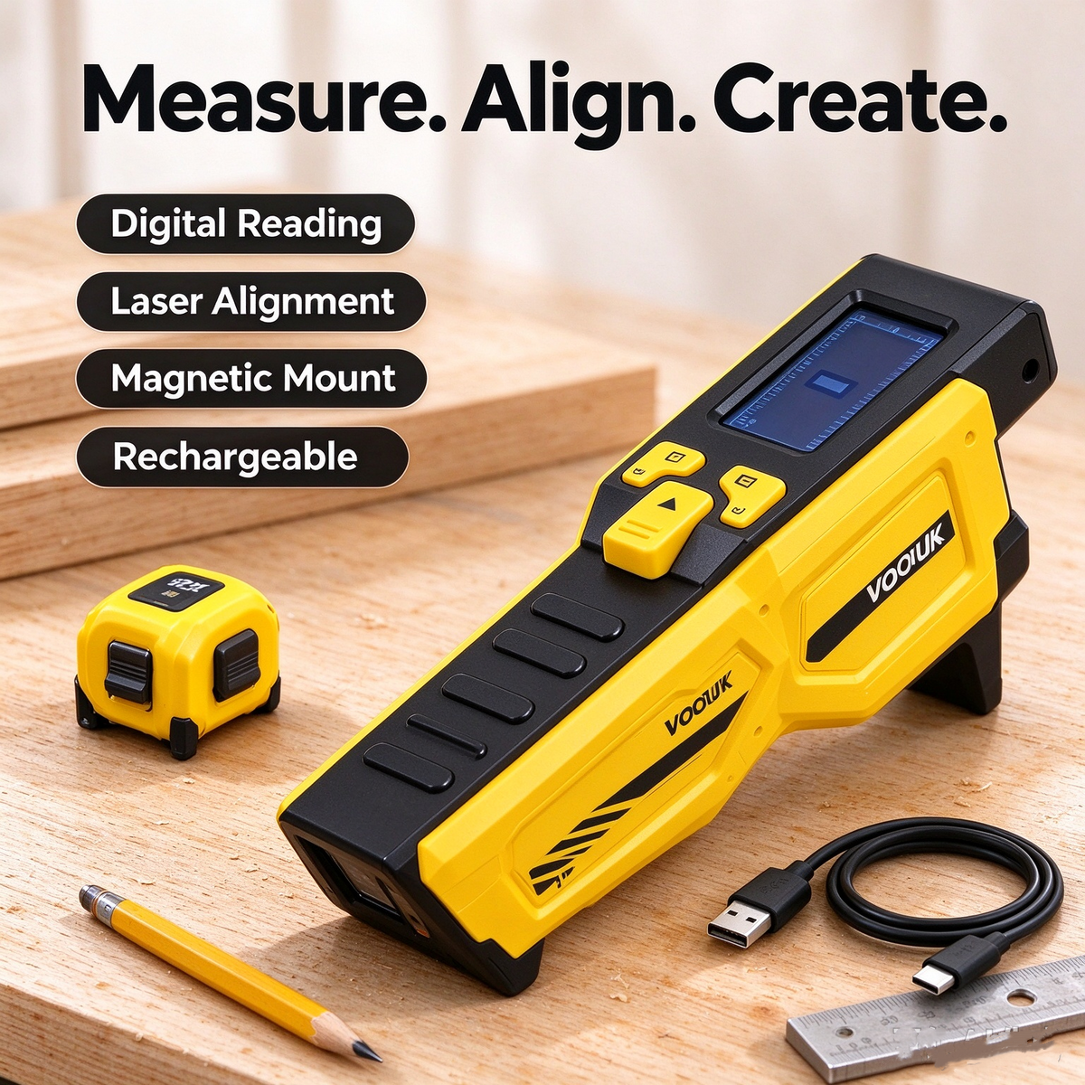 VOOTIK Digital Tape Measure / Laser Tape Measure