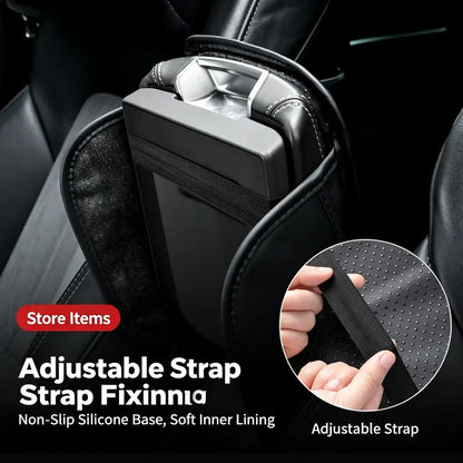 ✨ Car Armrest Cushion & Storage Organizer – Non-Slip Comfort Cover